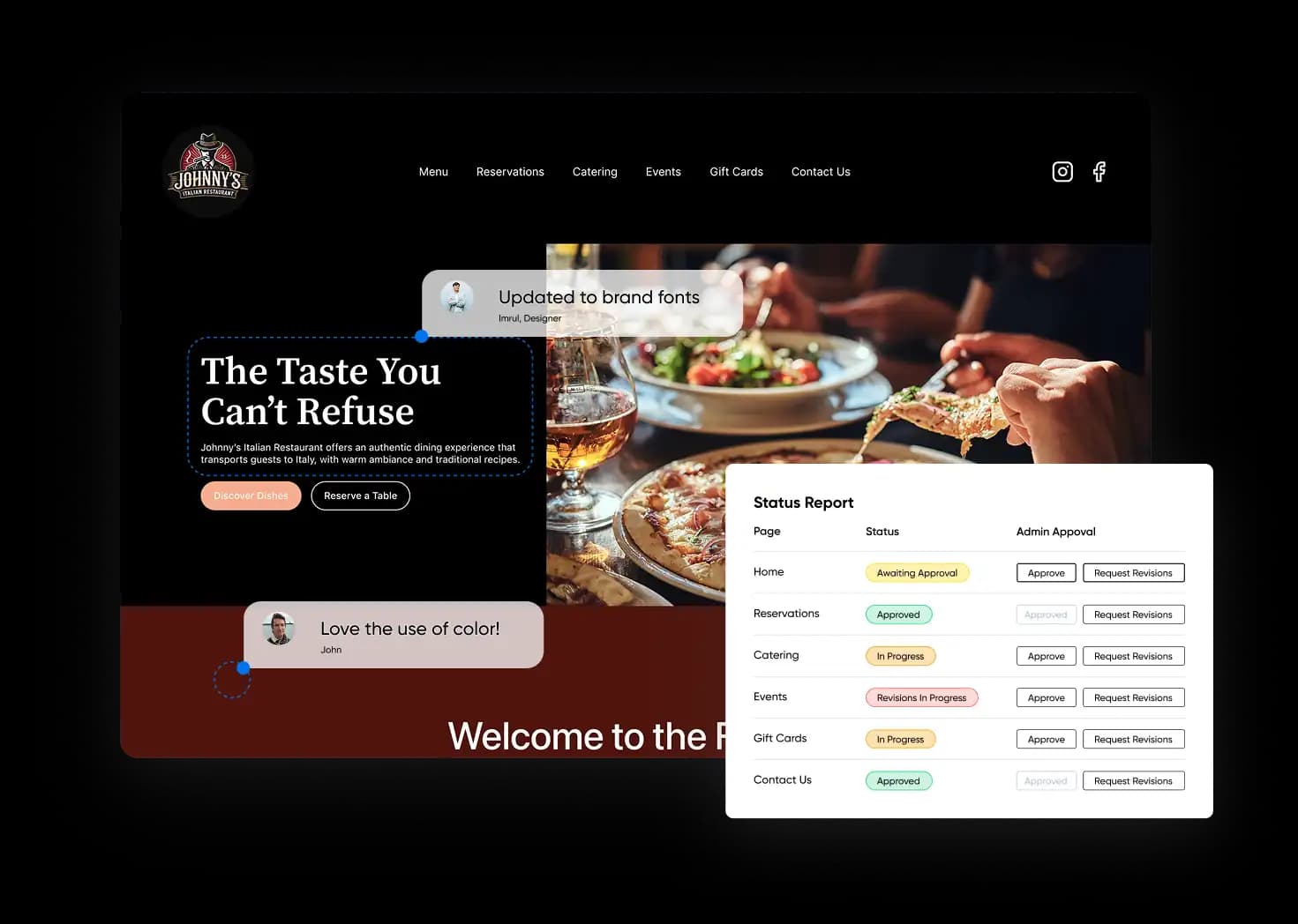 free custom website