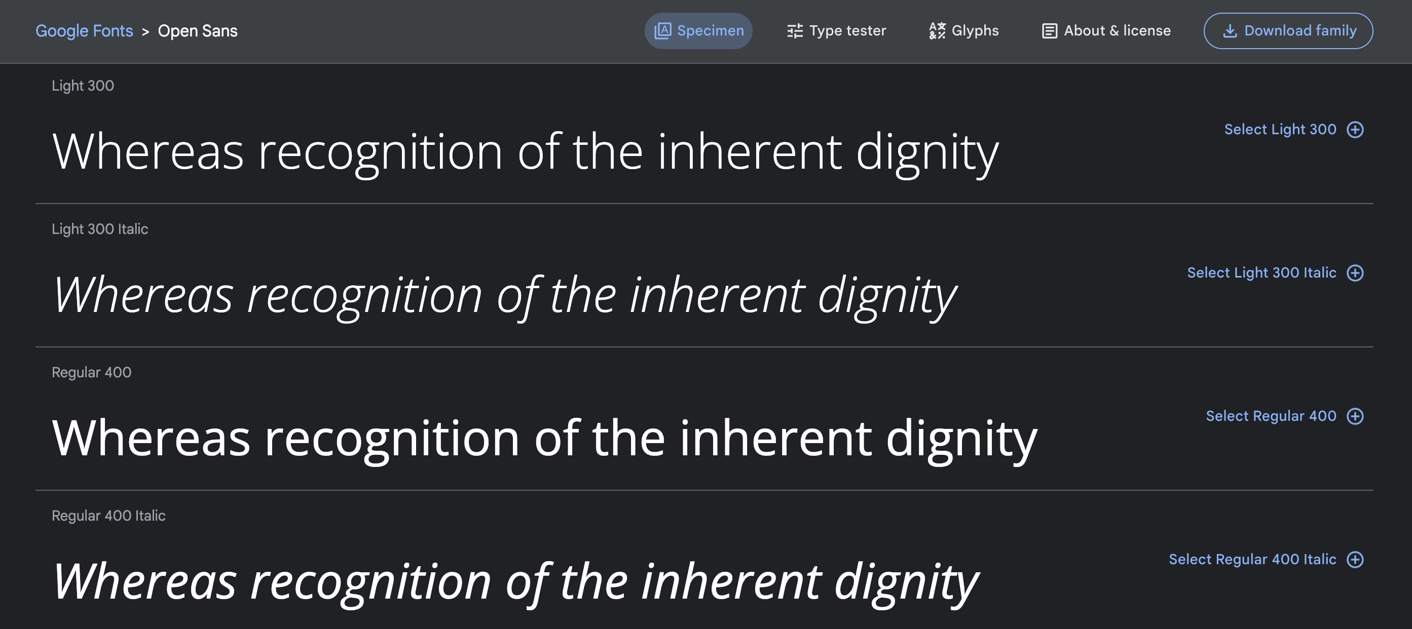 Шрифты в Google Fonts