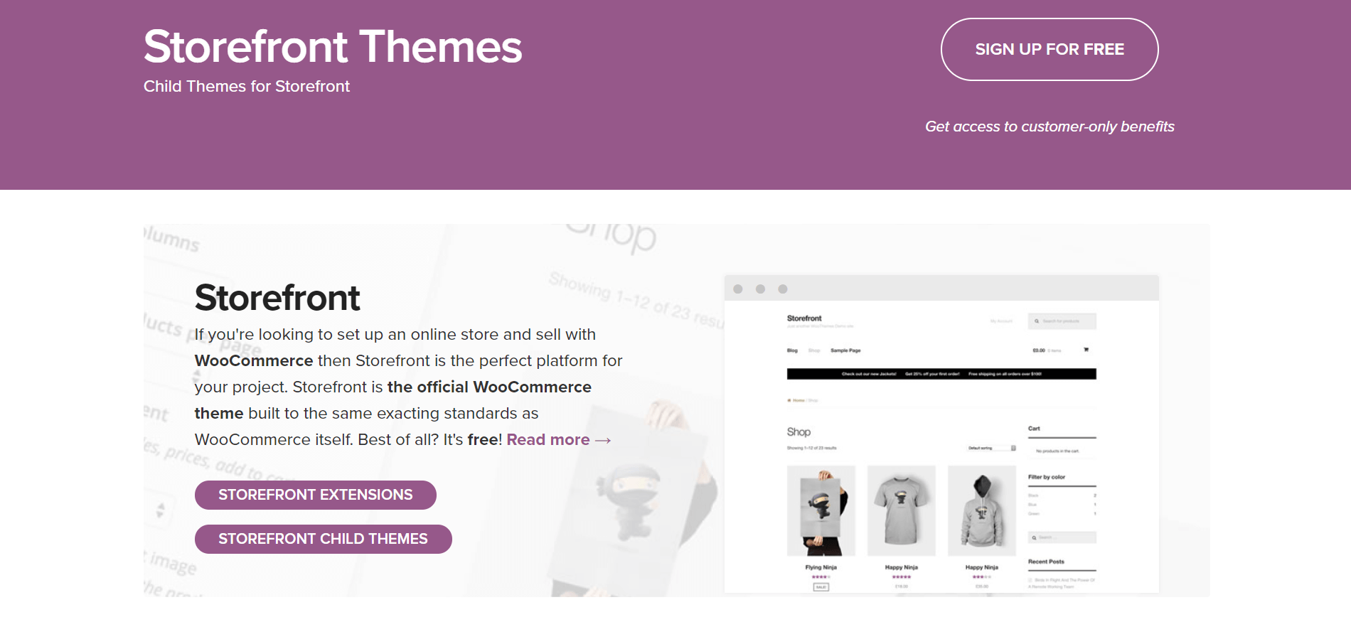 Woocommerce Storefront WordPress Theme