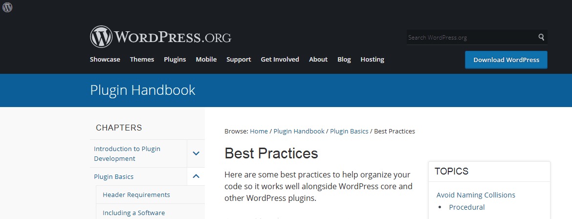 WordPress Plugin Handbook