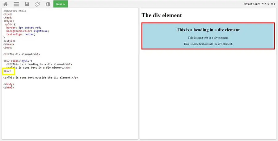 Etiquetas incorrectas <div> causando que algunos elementos aparezcan en el lugar incorrecto.