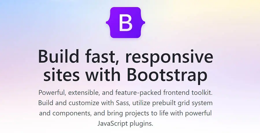 Sitio web de Bootstrap framework.