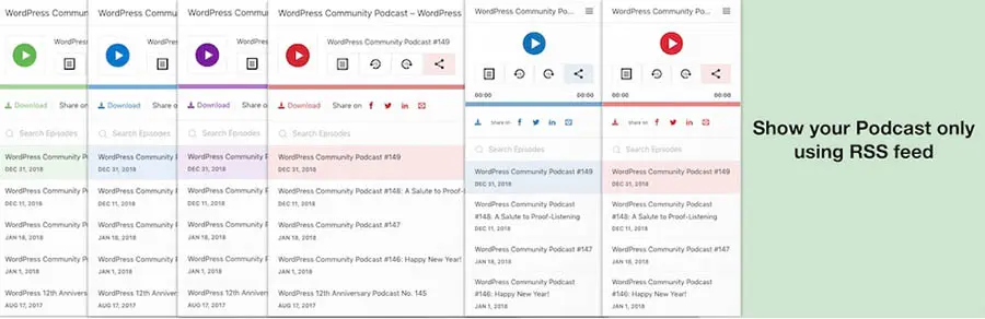 El plugin Podcast Player
