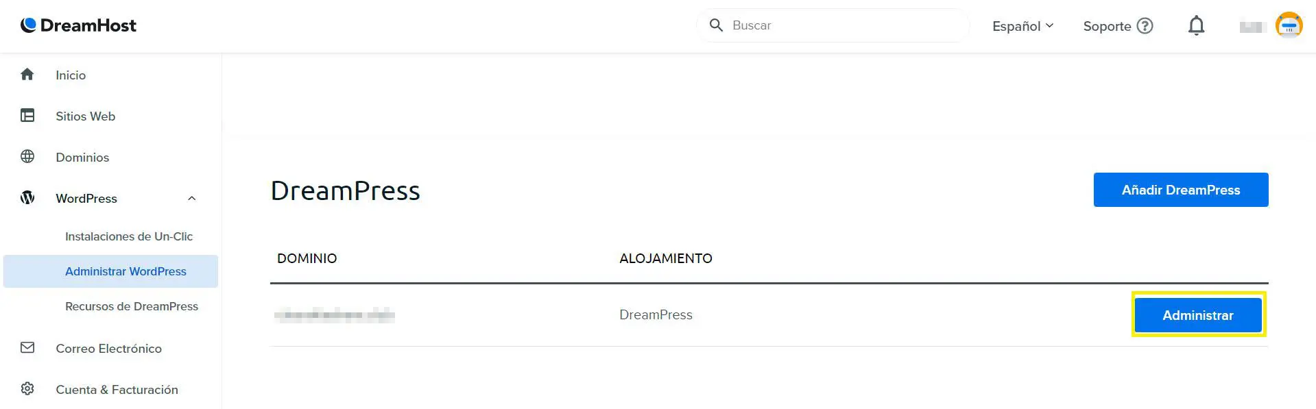 Sitios Administrados de DreamPress