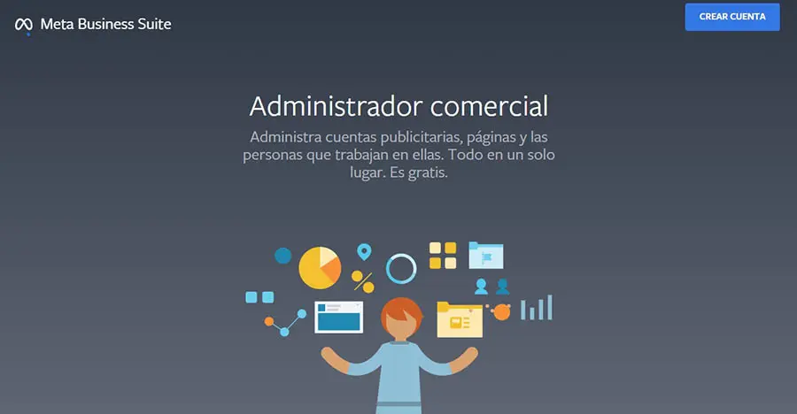 La página de Meta Business Suite
