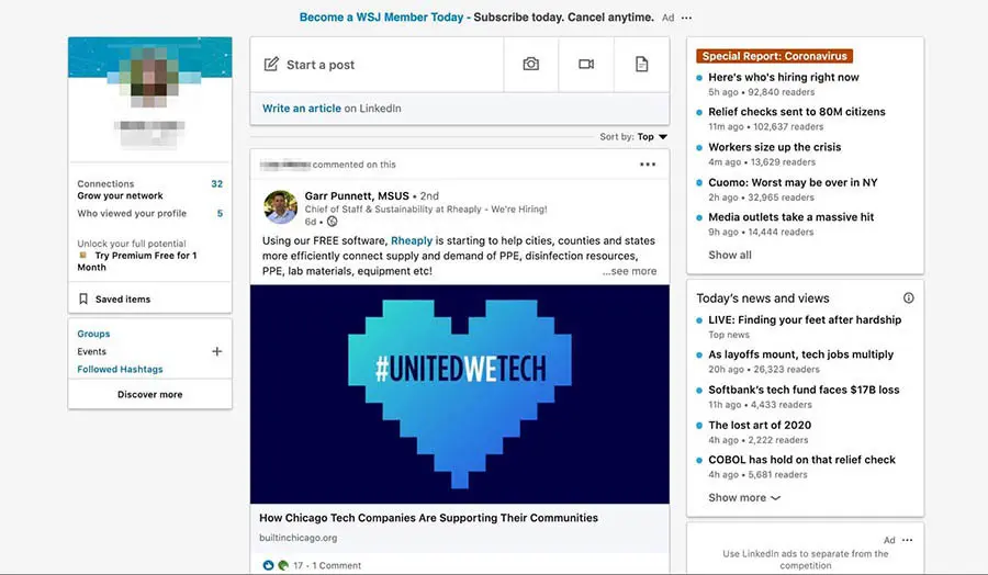 Un ejemplo de cómo construir autoridad en LinkedIn.