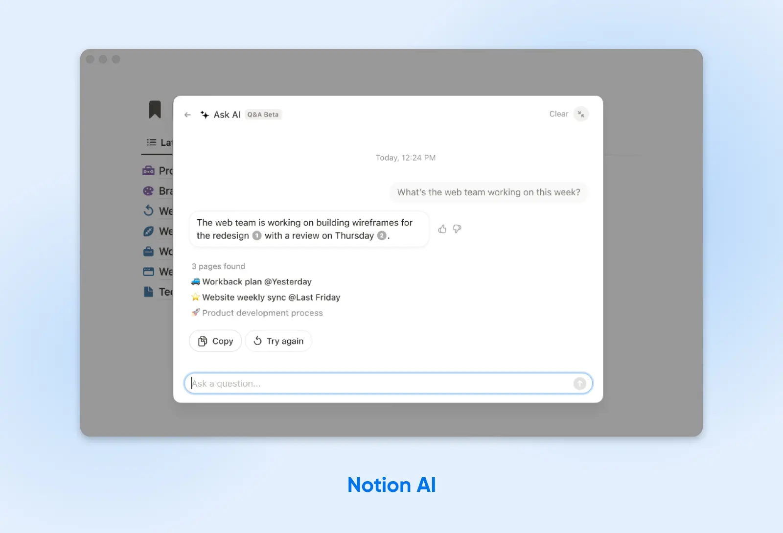 Interfaz IA Notion-IA