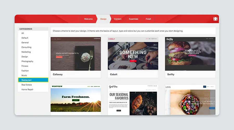 Importando plantillas prediseñadas del Creador de sitios de WP.