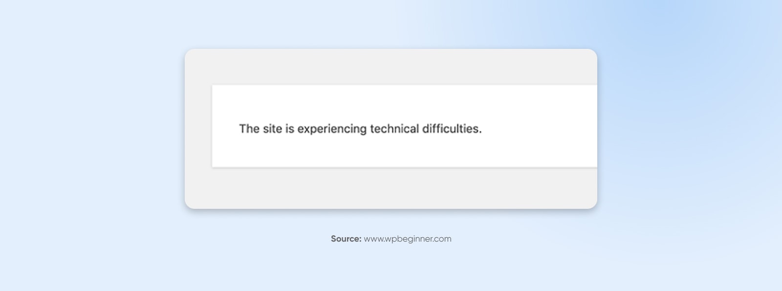 This Site Is Experiencing Technical Difficulties