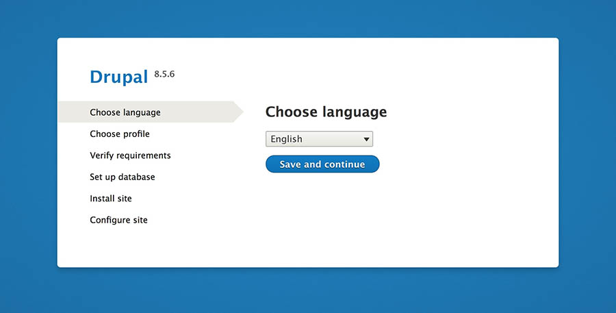 Choosing your Drupal site’s language.