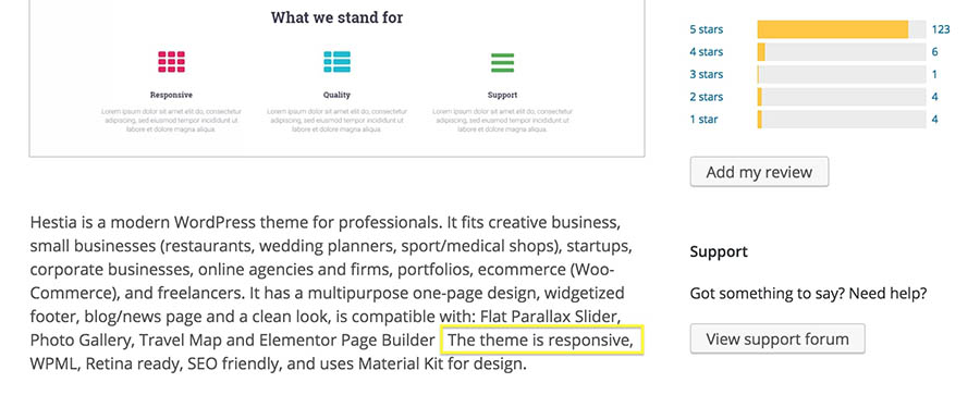 An example of a theme description.