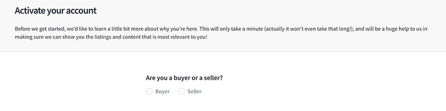 Choosing to be either a buyer or seller.