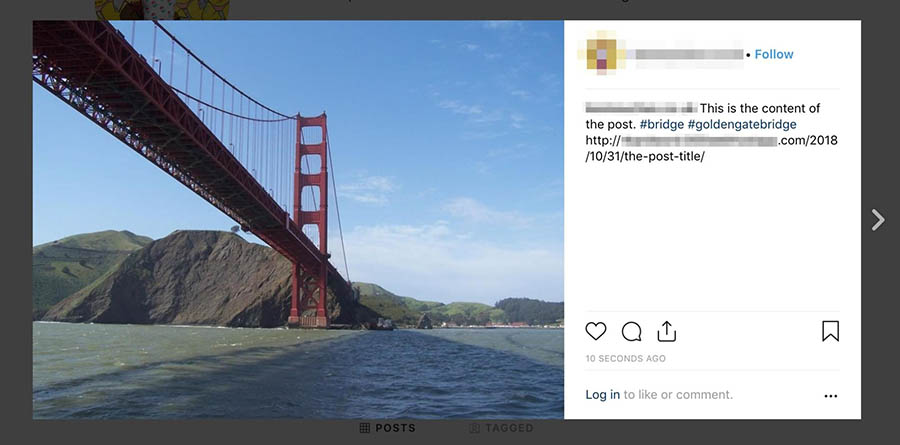An Instagram post based on a WordPress blog post.