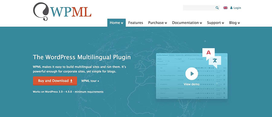 The WPML plugin.