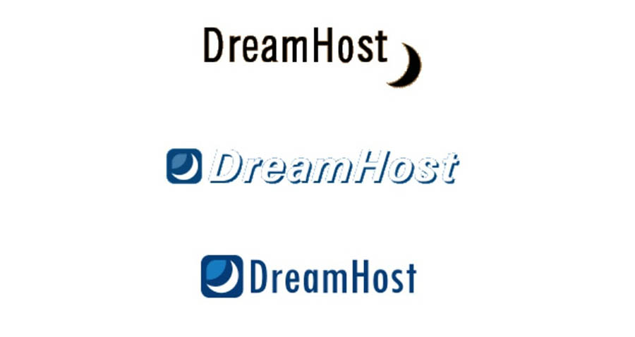 How DreamHost’s logo has changed throughout the years.