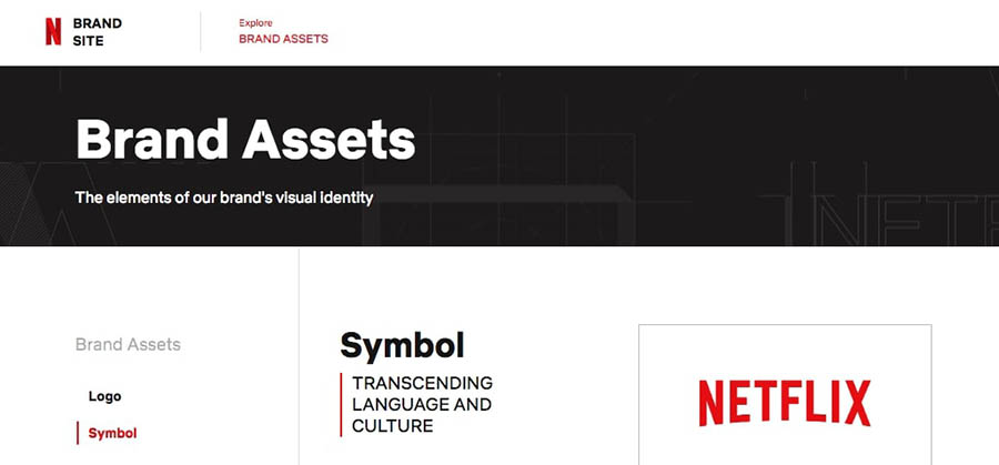 The Netflix brand style guide.