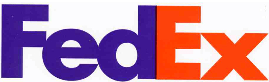 The FedEx logo.