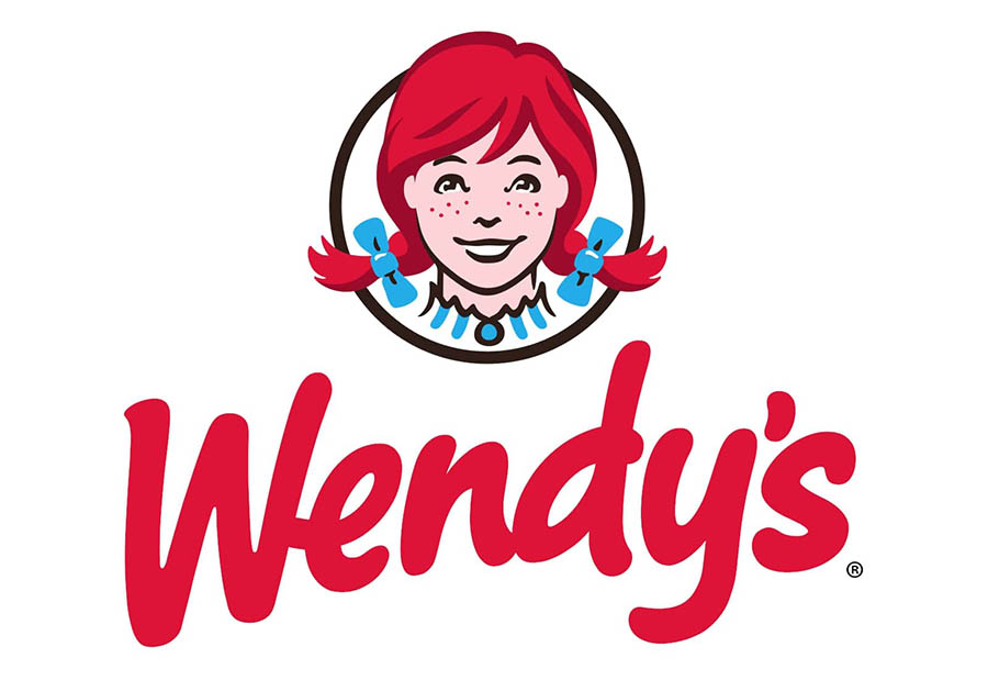 The Wendy’s logo, including its official mascot.