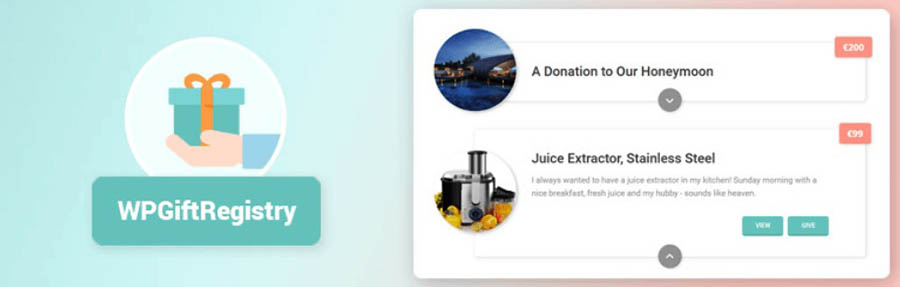 The WPGiftRegistry plugin.