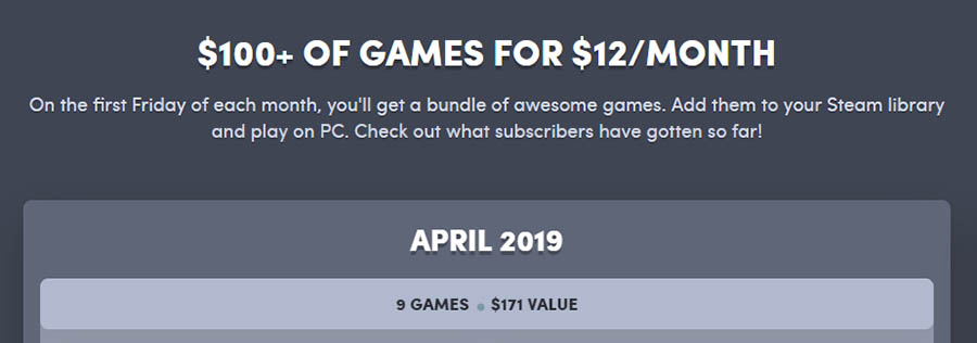 Humble Bundle offers a set price for access to hundreds of games.