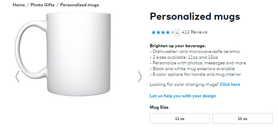 Personalization options are a way to differentiate products.  