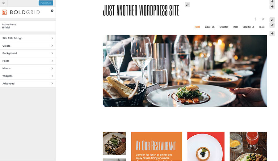Customize Your BoldGrid Theme