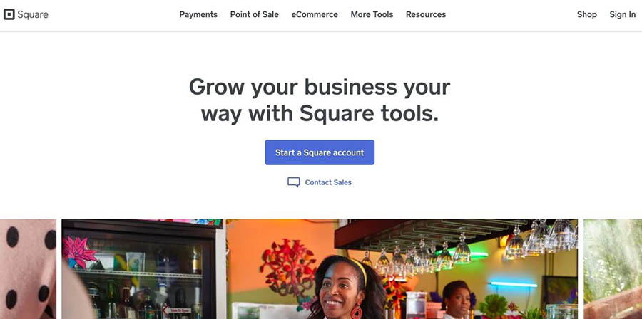 The Square website.
