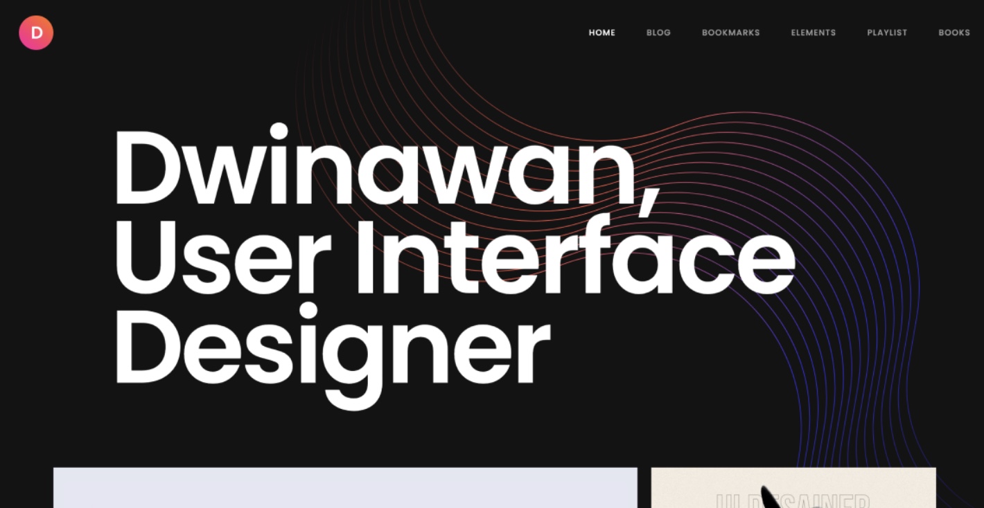 bold text in website hero design