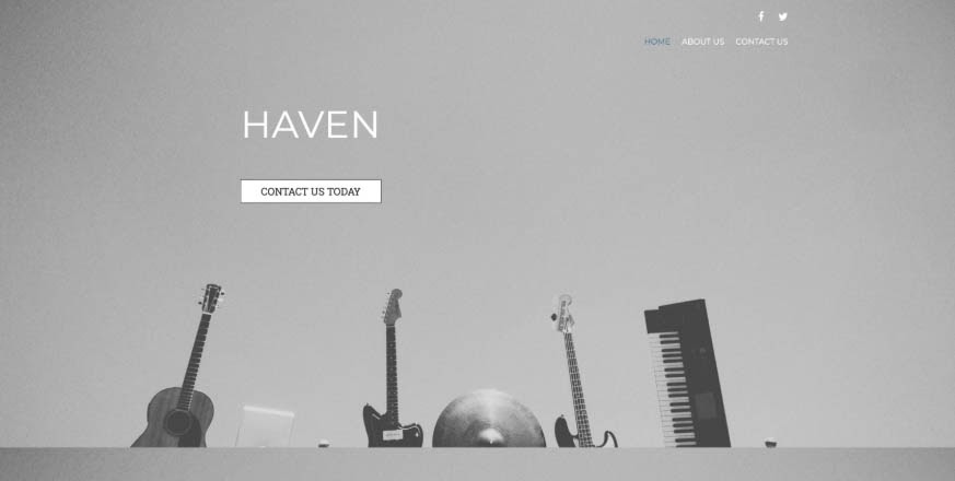 The Haven theme.