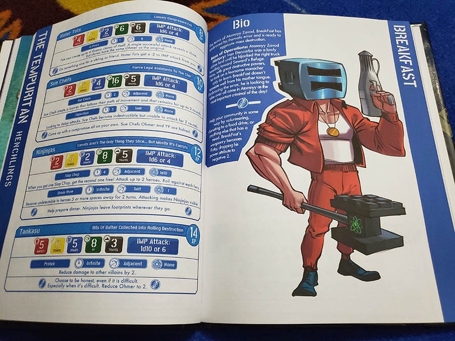 “BreakFast” character description in the Power Outage Core Rules Book.