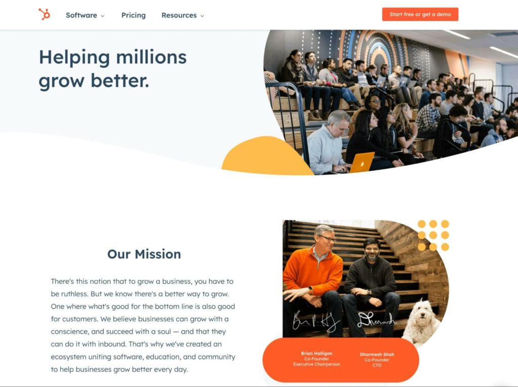 HubSpot About page