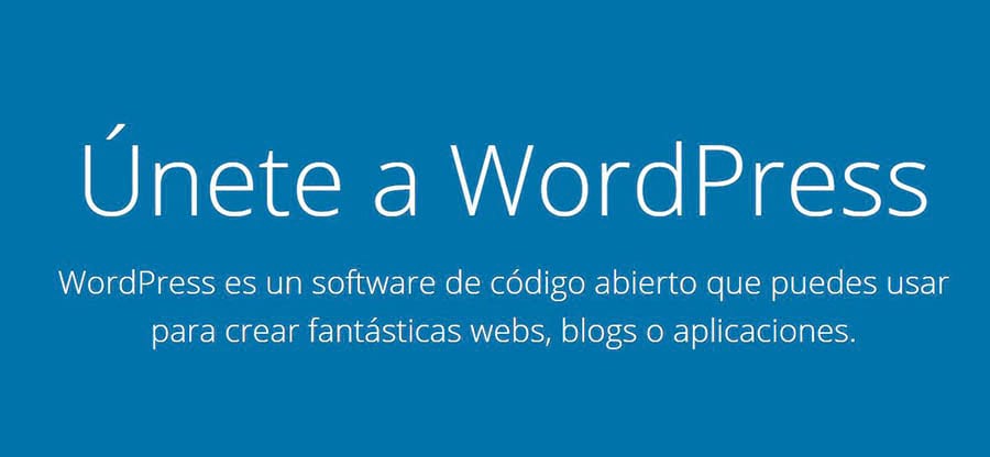 Página inicial de WordPress.org en español