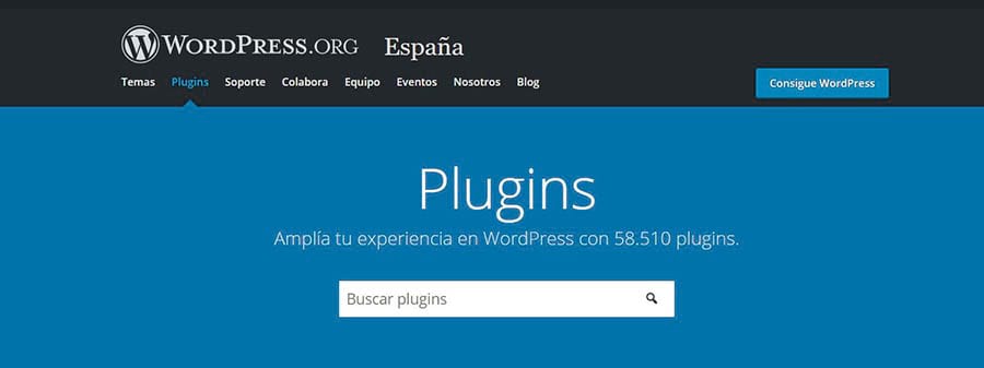 El Directorio de Plugins de WordPress. 