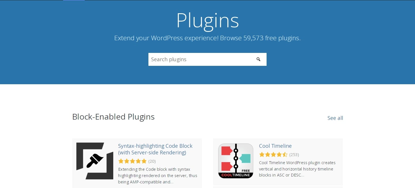 WordPress plugin directory