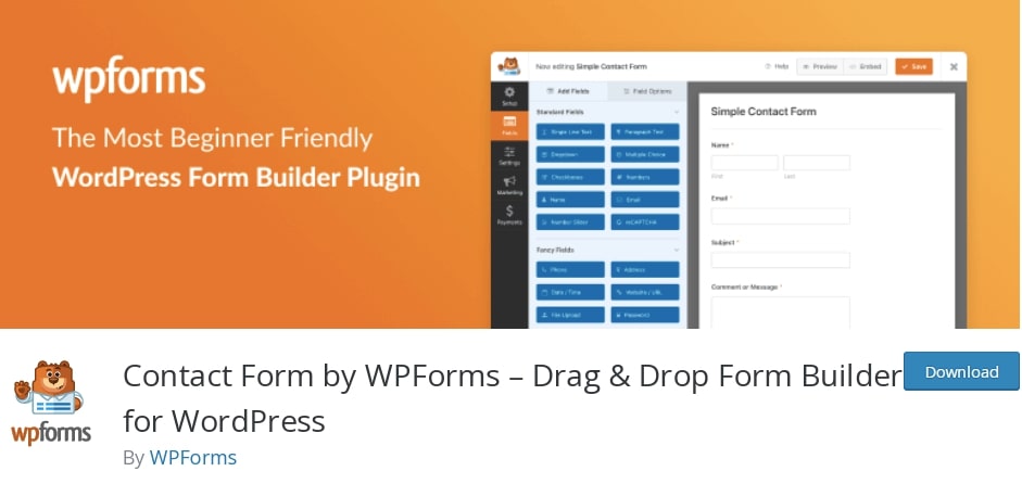 Contact Form by WPForms