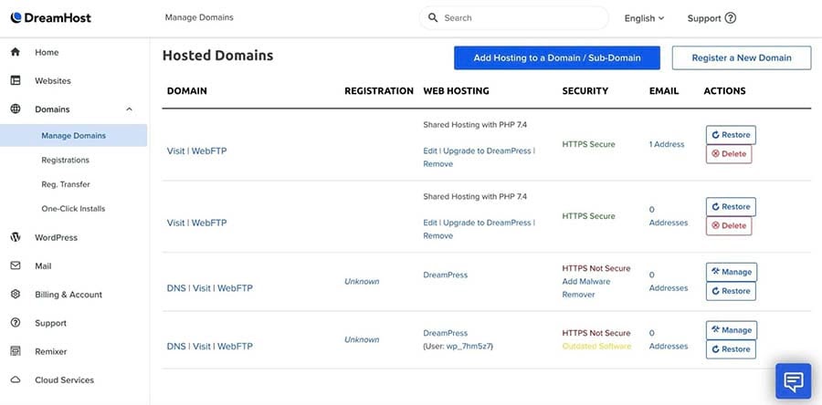 DreamHost’s DreamShield service.