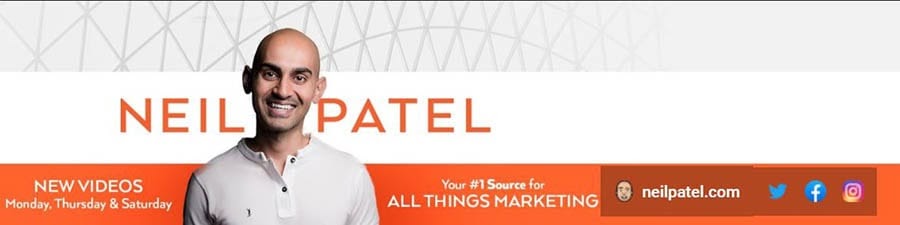 Neil Patel YouTube channel.