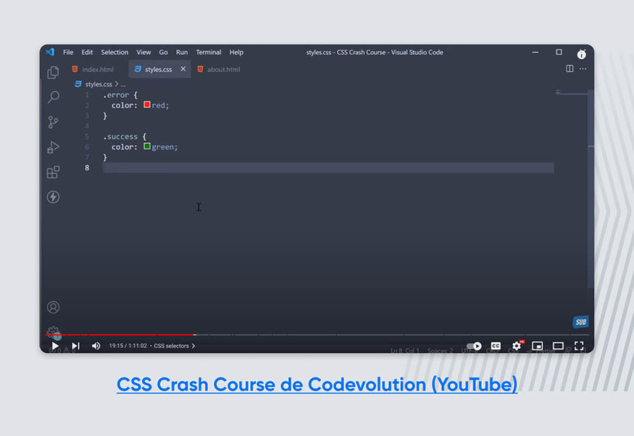 Curso rápido de CSS, Codevolution