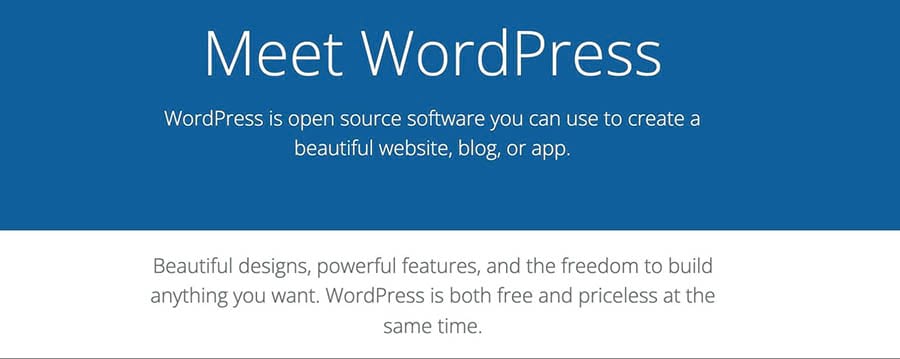 WordPress is a popular open-source CMS.