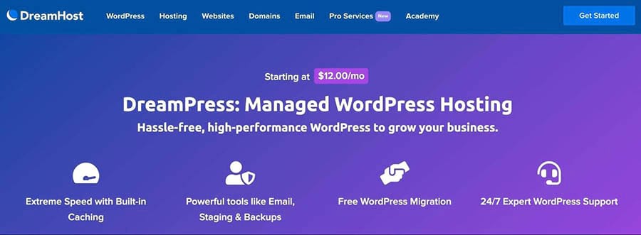 DreamPress managed WordPress hosting.