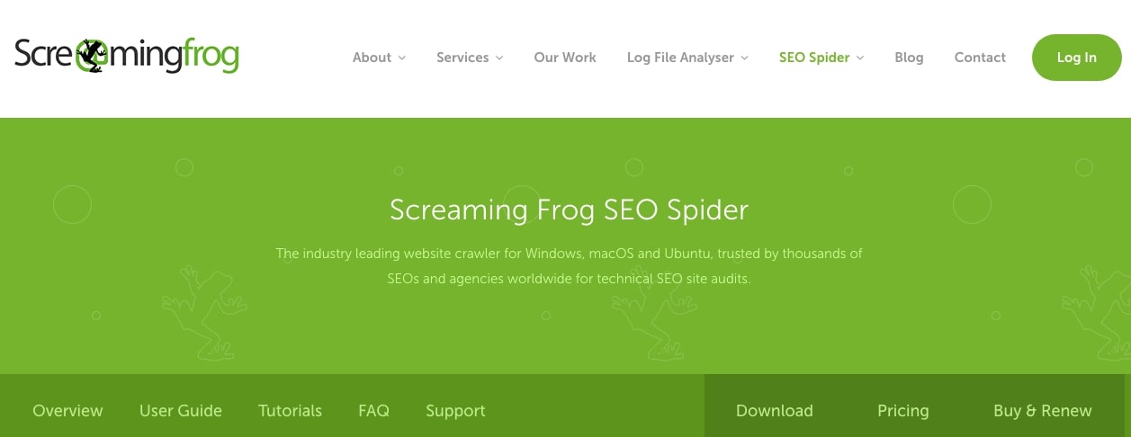 Screaming Frog SEO SPider