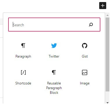 Twitter Block in WordPress