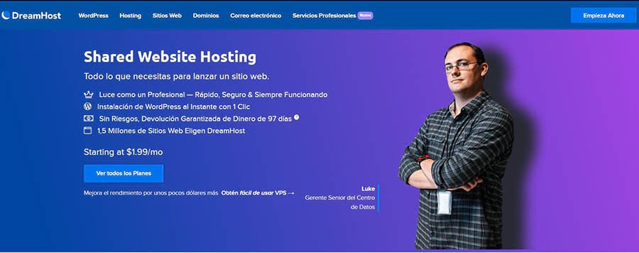 shared hosting de DreamHost