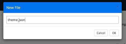Creando el archivo theme.json