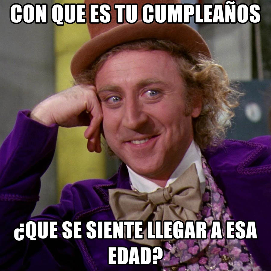 Meme Willy Wonka Español