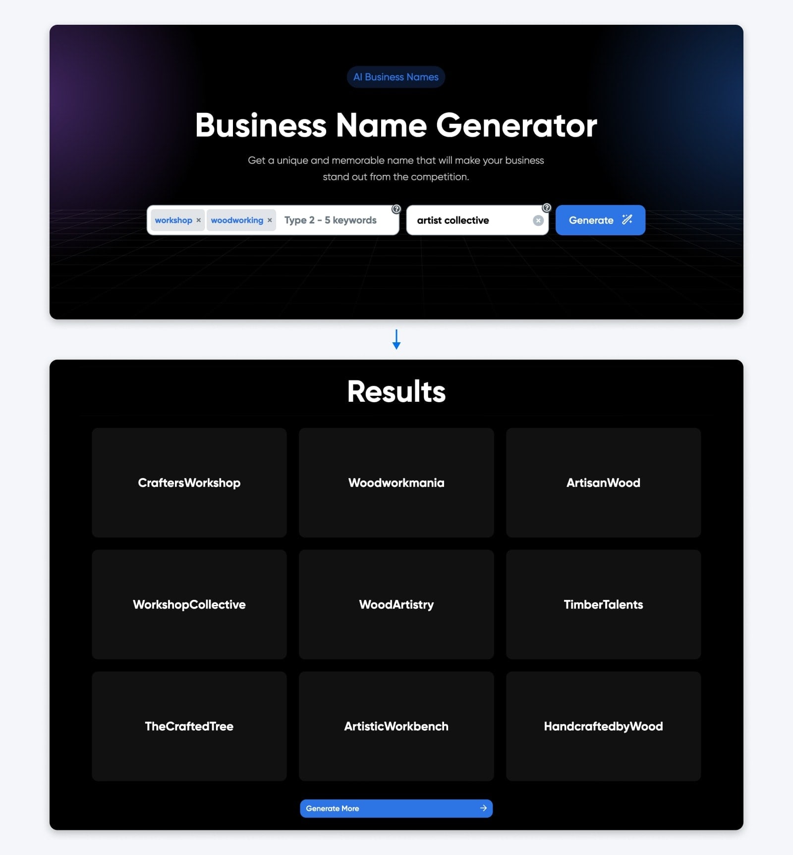 DreamHost Business Name Generator