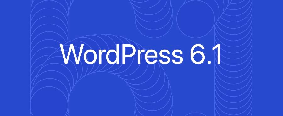Banner de lanzamiento WordPress 6.1