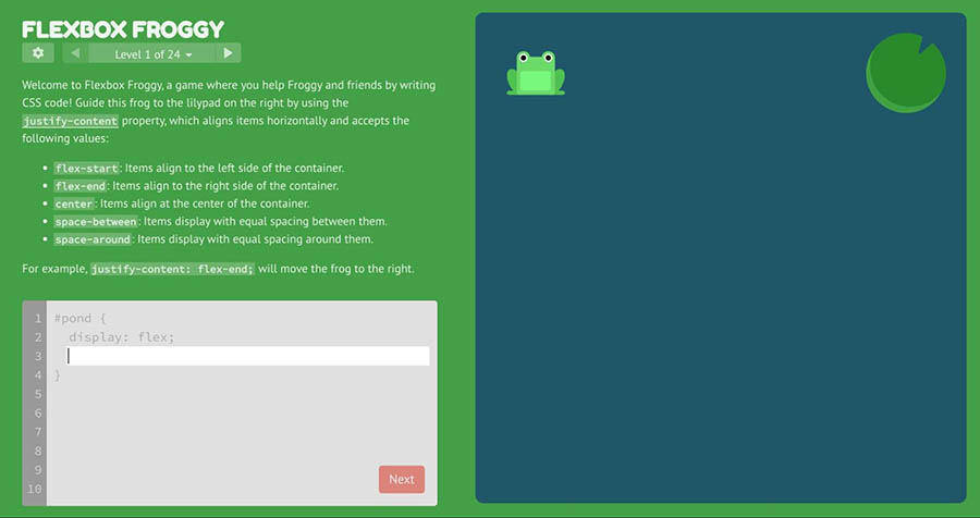 Flexbox Froggy