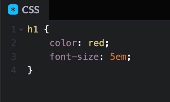 Ejemplo de código CSS