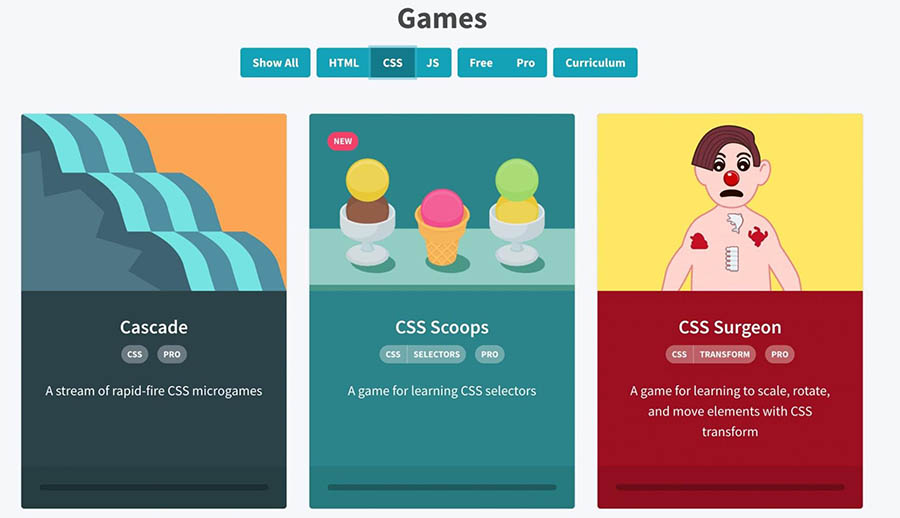 Juegos CSS de Codepip CSS